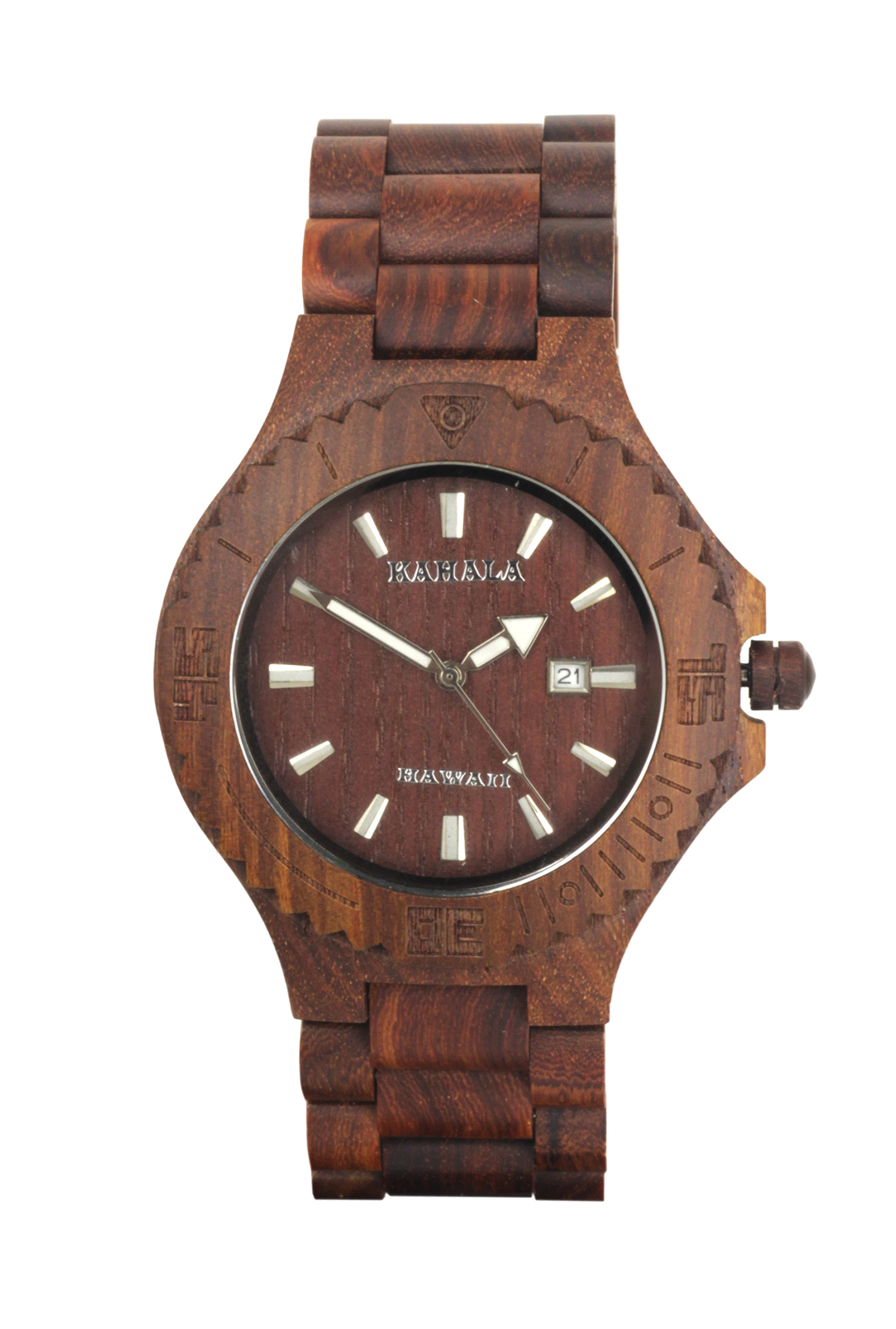 New KAHALA Handmade Wooden Watch top ~ Red Sandalwood